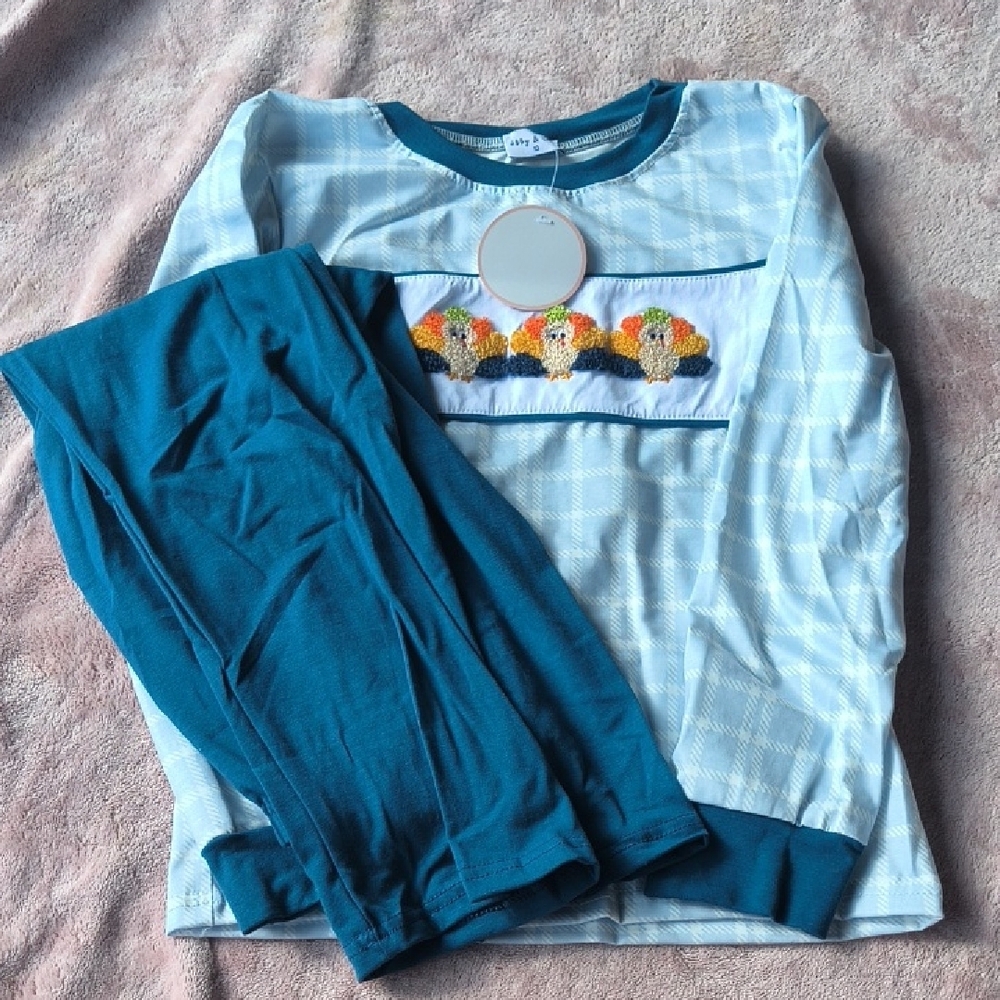 Blue and White Kids Pajamas